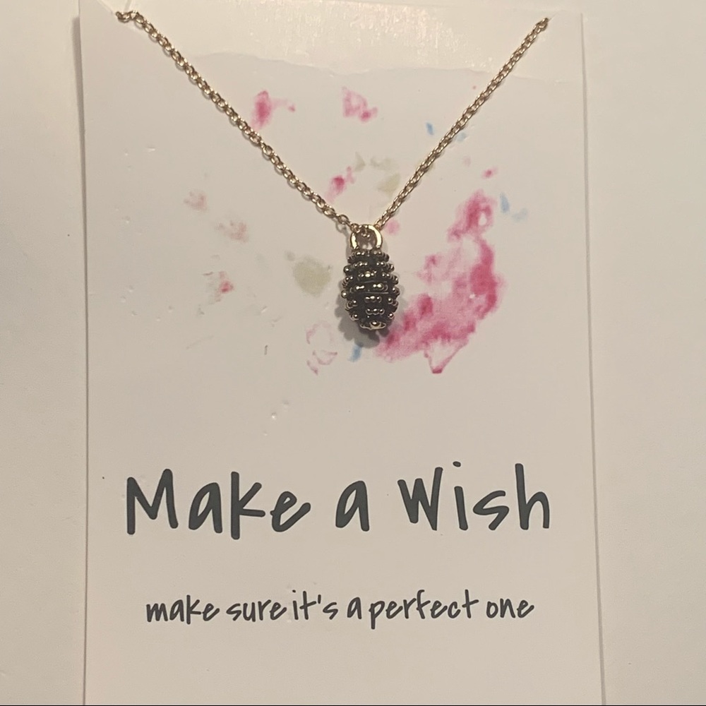 ♥️ 3/$30 ♥️ Charm MAKE A WISH Pendant Golden Necklace